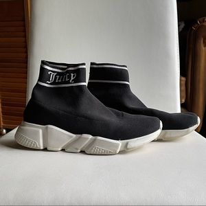 Juicy Couture Sock Tennis Shoe | Size 8.5 | Black